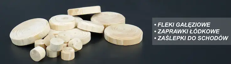 Baner zaprawki drewniane