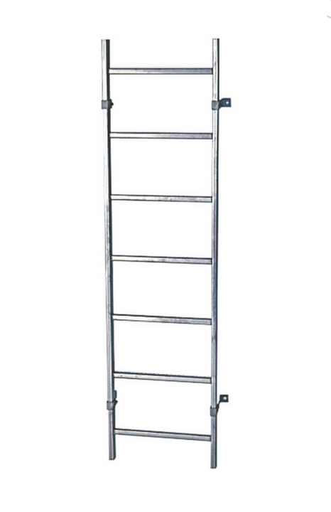 Drabina szybowa stal nierdzewna 440/400 - dł. 2.24 m - 8 szczebli