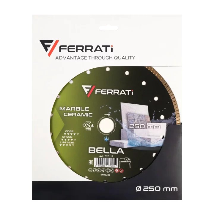 Tarcza diamentowa tnąca 250mm BELLA