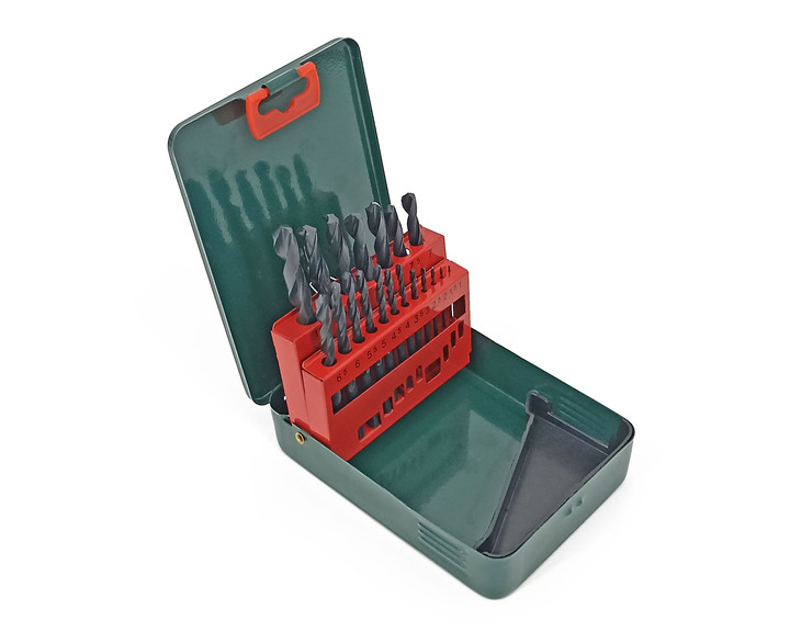 Zestaw wierteł do metalu Metabo 1-10 mm 19 sztuk