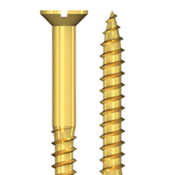 Wkręt mosiężny, 2,5 mm, główka stożkowa DIN 97, gniazdo płaskie , gwint niepełny, 200 sztuk