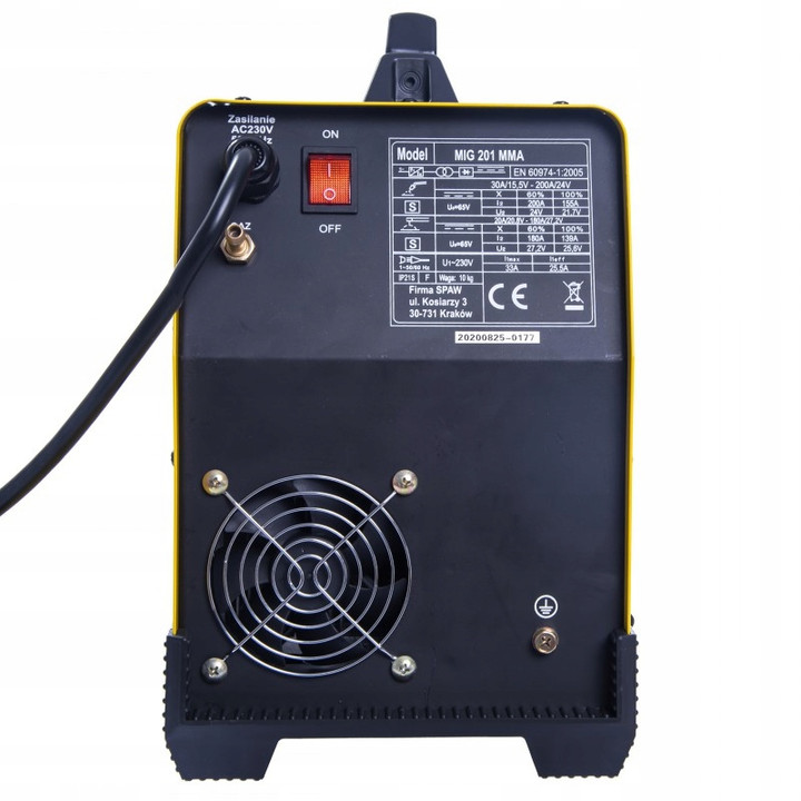PÓŁAUTOMAT INWERTER MAGNUM MIG 201 MMA 230V, 200A/60%, MB15/3, MMAR, GP25