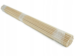 Drążki meblowe, kołki bukowe gładkie Fi 8 mm, 100 cm, 10 sztuk