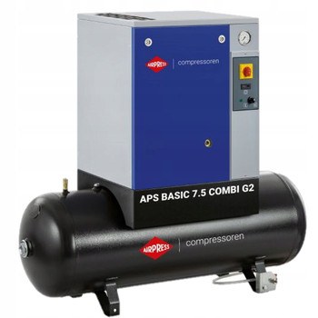 Kompresor Śrubowy Airpress APS 7.5 Basic G2 Combi (10 bar, 200L)