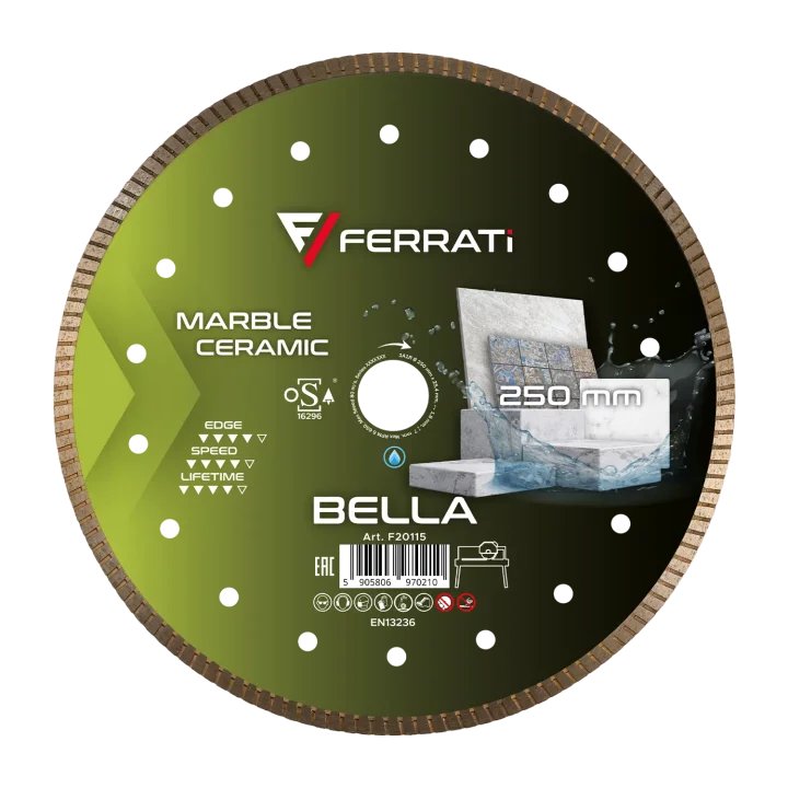 Tarcza diamentowa tnąca 250mm BELLA