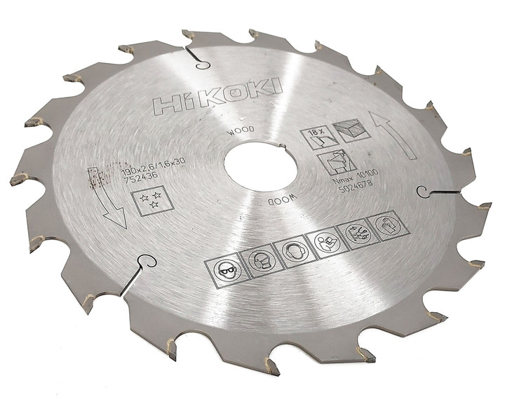 Piła tarczowa Hikoki 190x2,6/1,6x 30 18 Z 752436
