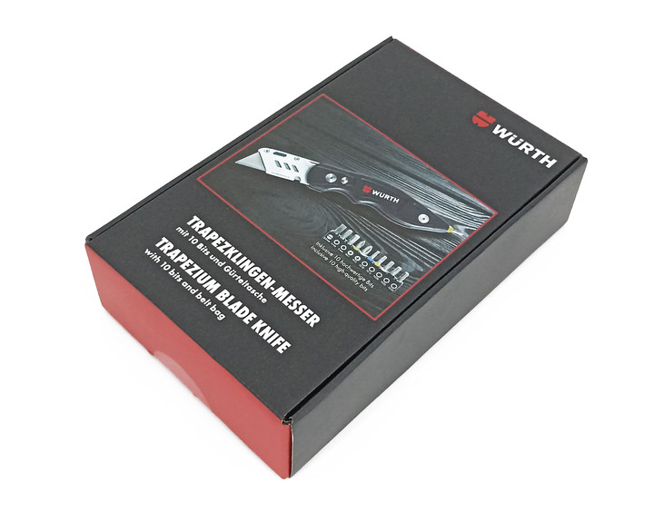 Zestaw nóż monterski z bitami Wurth