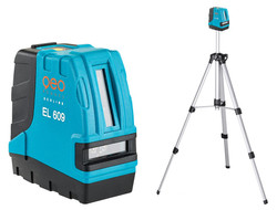 Laser liniowy krzyżowy EL 609 zestaw