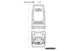 Reflektor Budowlany Metabo BSA 18 LED 4000 – System CAS