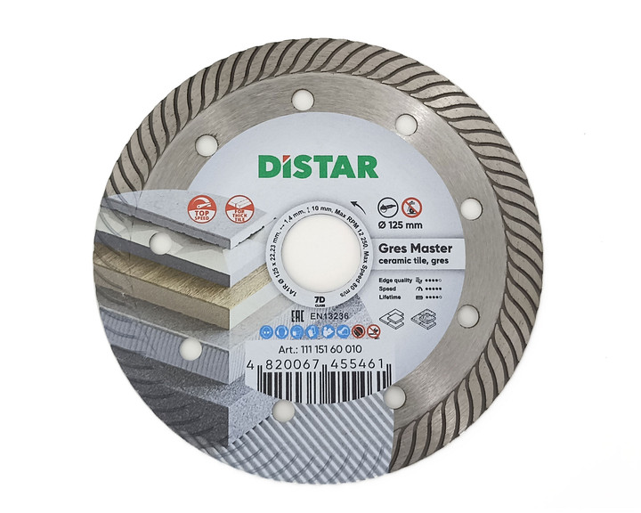Tarcza tnąca Distar 125 1A1R Gres Master
