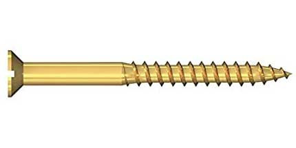 Wkręt mosiężny, 3,5 mm, główka stożkowa DIN 97, gniazdo płaskie , gwint niepełny, 200 sztuk