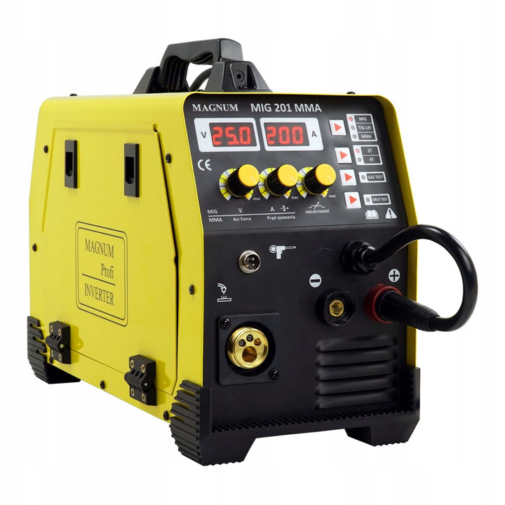 PÓŁAUTOMAT INWERTER MAGNUM MIG 201 MMA 230V, 200A/60%, MB15/3, MMAR, GP25