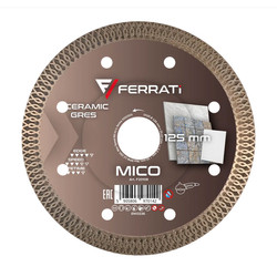 Tarcza Diamentowa Ferrati MICO 125mm do Cięcia Gresu i Ceramiki