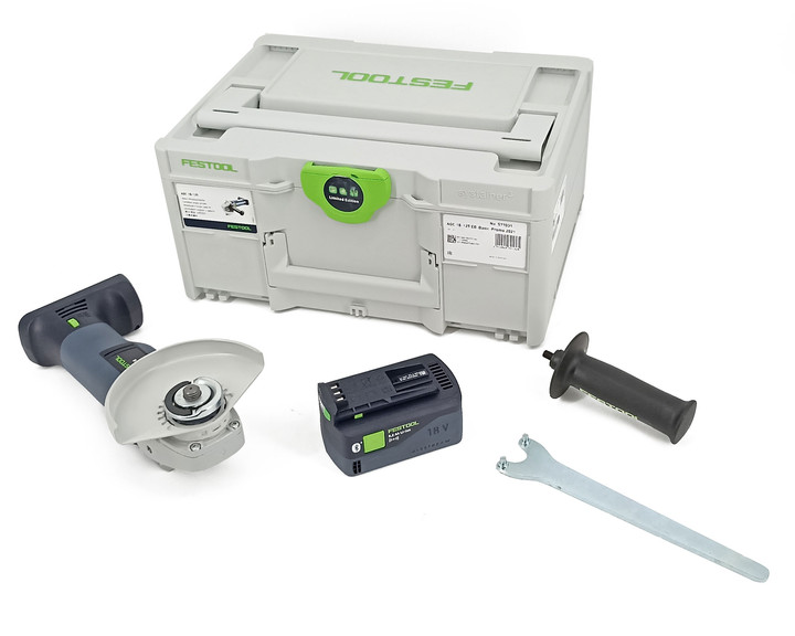 Akumulatorowa szlifierka kątowa AGC 18-125 Li EB-Basic + Akumulator