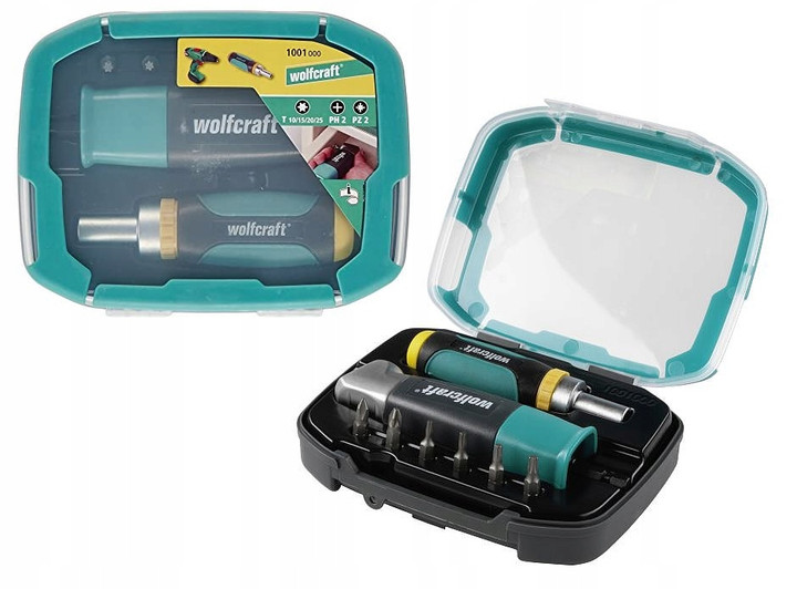 Adapter kątowy do wkrętarki Wolfcraft 1001000 8 elementów
