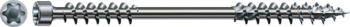 WKRĘT SPAX-ISO, ŚR. 10,0 MM, GŁÓWKA CYLINDRYCZNA, GNIAZDO T-STAR PLUS TX 50, GWINT DOCIĄGAJĄCY, SZPIC 4CUT, POWŁOKA ANTYKOROZYJNA WIROX, 50 SZTUK