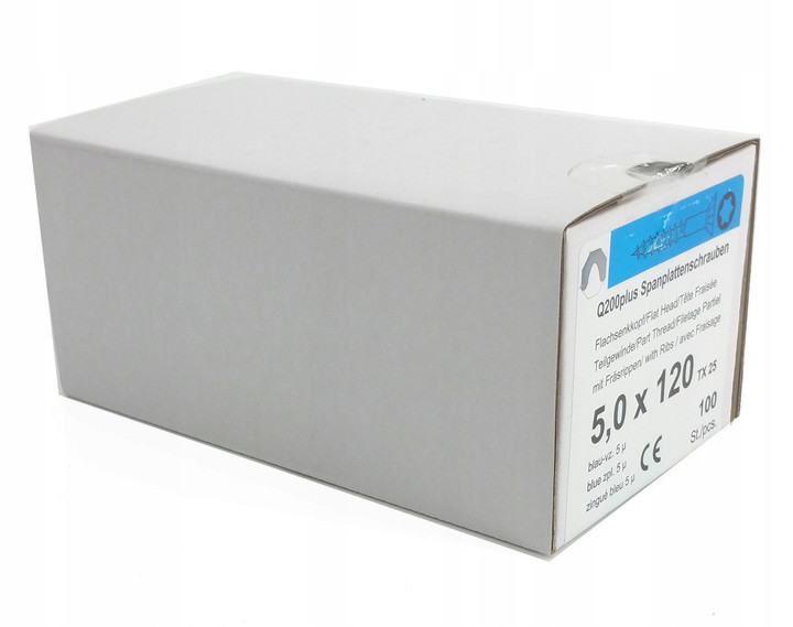 Wkręty Reisser Q200Plus 5,0x120 TX25 100 szt