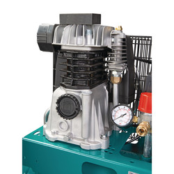 Mobilna sprężarka tłokowa z napędem pasowym