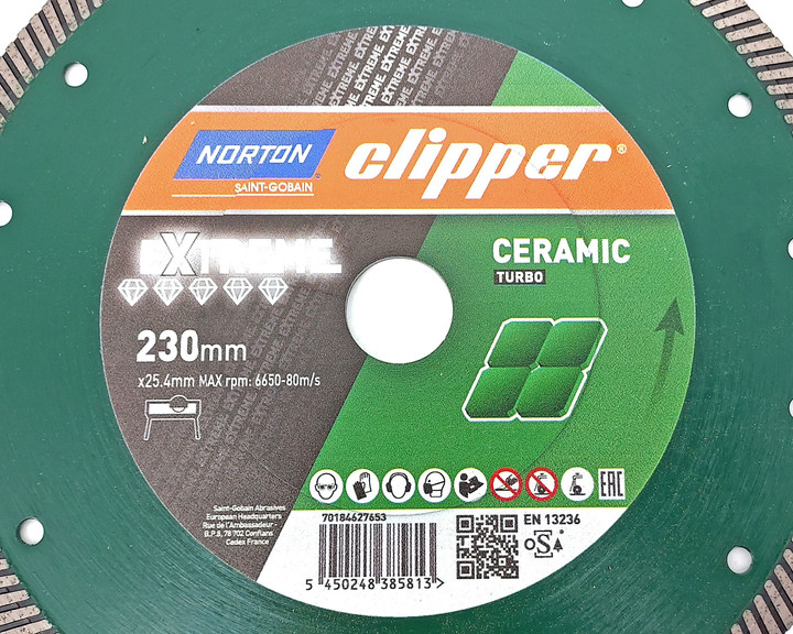 Tarcza diamentowa Norton Clipper Ceramic Turbo 230