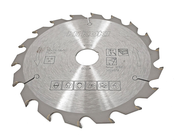 Piła tarczowa Hikoki 190x2,6/1,6x 30 18 Z 752436