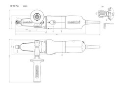 Szlifierka wielofunkcyjna sieciowe Metabo 950 W 230 V