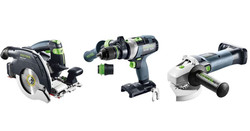 Festool Zestaw Akumulatorowy 18V do Budownictwa Drewnianego 578025 (HKC 55, TPC 18/4, AGC 18, Systainer)