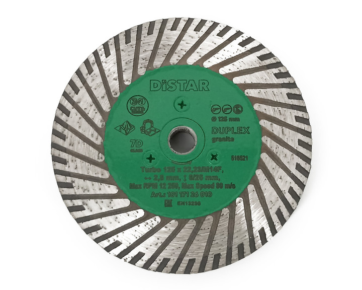 Tarcza diamentowa Distar Duplex 125 M14