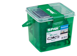 Podkładka dystansowa SPAX AIR 6,5 mm pod deskę tarasową z drewna  egzotycznego, 40 sztuk