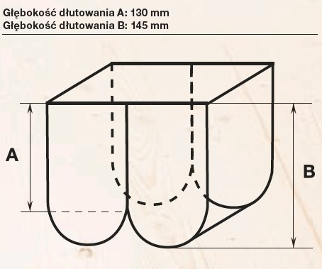 Dłutownica SKS 130 z łańcuchem 18 mm