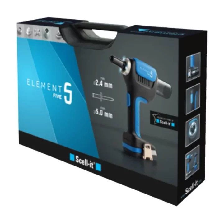 Nitownica Akumulatorowa Scell-it E-5 Element 5 do Nitów Zrywalnych + Walizka
