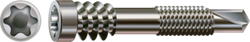 WKRĘT DO DESKI TARASOWEJ SPAX D ALU, ŚR. 5,0 MM, GŁÓWKA CYLINDRYCZNA, GNIAZDO TX 25, GWINT DOCIĄGAJĄCY, SZPIC NAWIERCAJĄCY (WIERTŁO), STAL NIERDZEWNA A2, 100 SZTUK