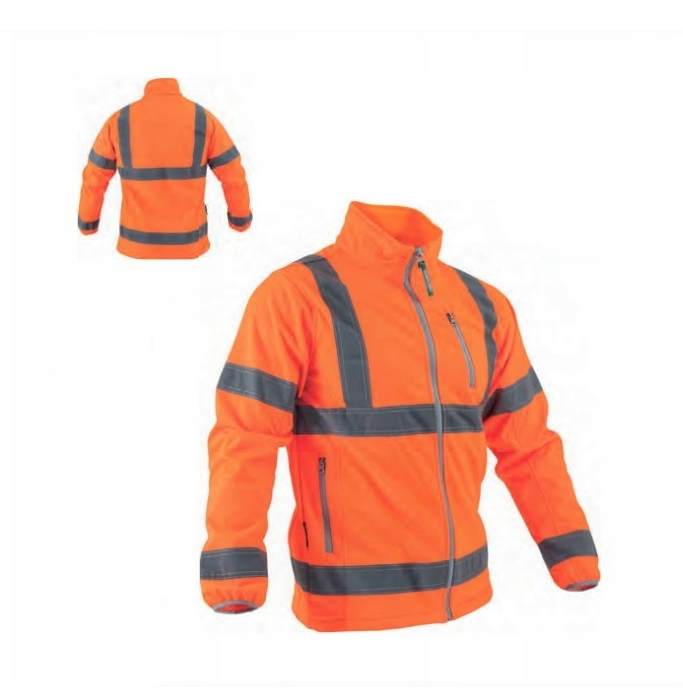 Kurtka softshell ostrzegawcza NEON ; L pomarańczowa S-44047