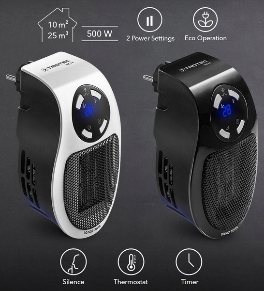 Grzejnik Gniazdkowy Farelka Do Gniazdka Trotec TFC 1 E (500W)