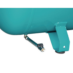 Stacjonarna, pozioma sprężarka tłokowa dla rzemieślników z napędem pasowym