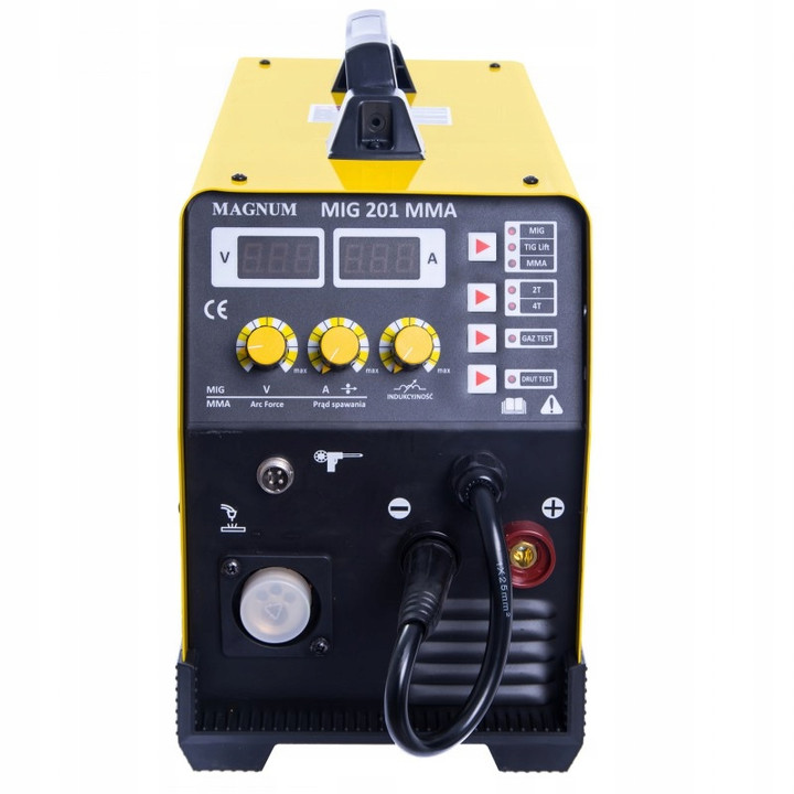 PÓŁAUTOMAT INWERTER MAGNUM MIG 201 MMA 230V, 200A/60%, MB15/3, MMAR, GP25