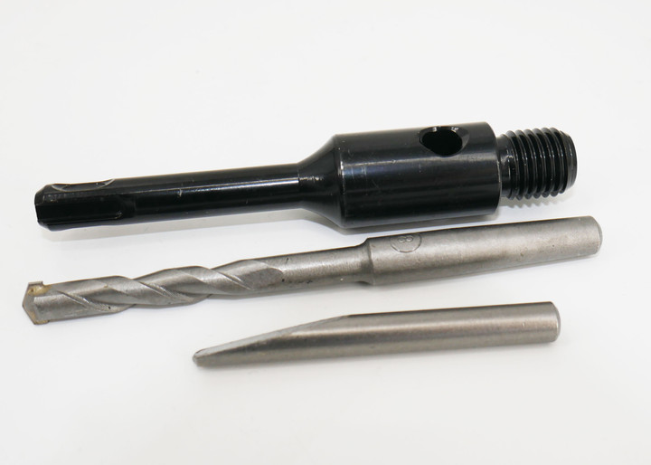 ADAPTER SDS+ / 1/2″ ( L-115 MM ) + WIERTŁO PROWADZĄCE + KLIN