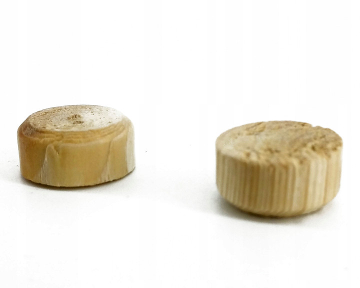 Fleki Gałęziowe Świerkowe FI 15mm (Zaprawki do Drewna) - 100 szt.