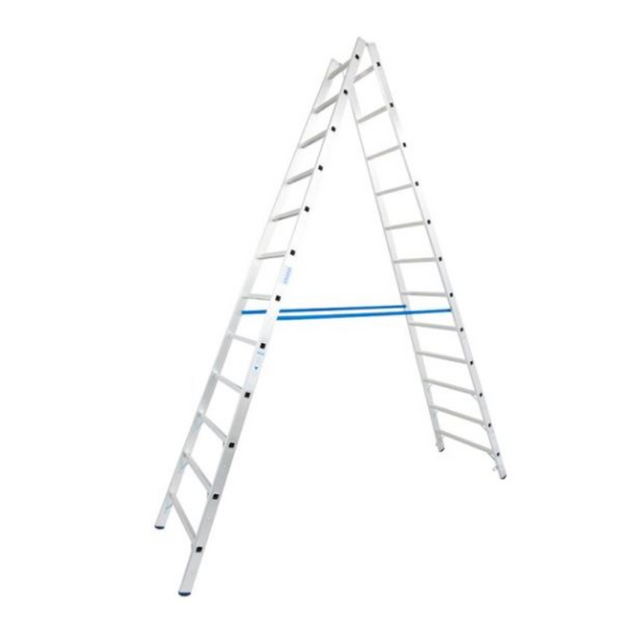 Drabina dwustronna ze szczeblami - 2 x 12 szczebli