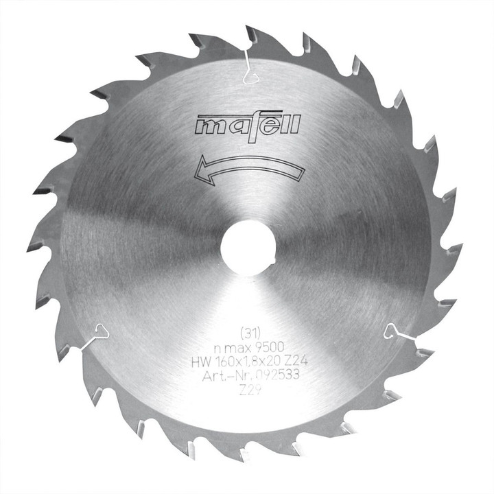Tarcza pilarska HM 160x1,2/1,8x20 mm, Z 24 WZ