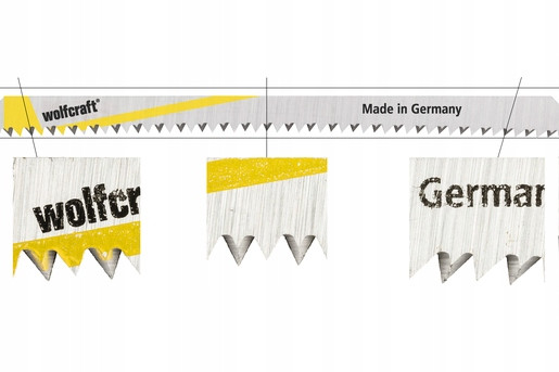 Brzeszczoty T do blatów kuchennych WOLFCRAFT 2szt