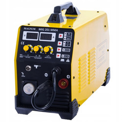 PÓŁAUTOMAT INWERTER MAGNUM MIG 201 MMA 230V, 200A/60%, MB15/3, MMAR, GP25
