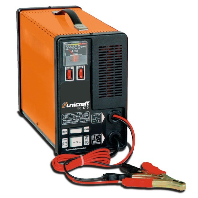 BC 17 S – mobilny prostownik /starter dla akumulatorów kwasowo-ołowiowych 12V.