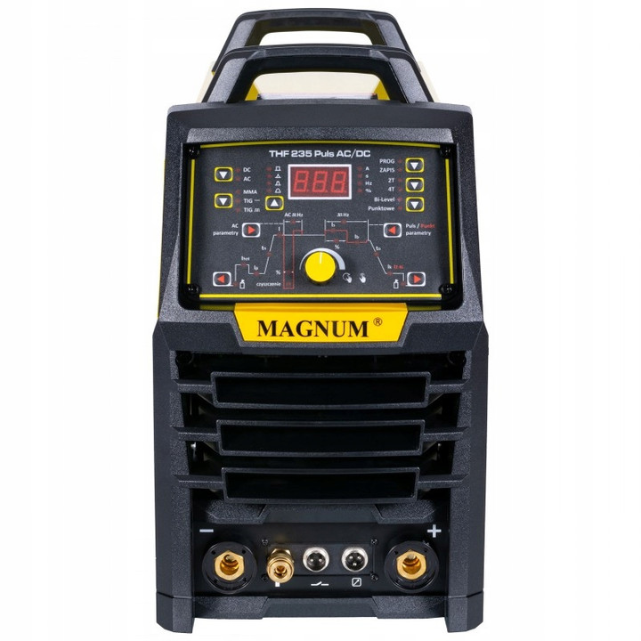 SPAWARKA TIG AC DC MAGNUM THF 235P PULS MMA 230V 200A ALUMINIUM IGBT HF