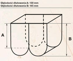 Dłutownica SKS 130 z łańcuchem 14 mm