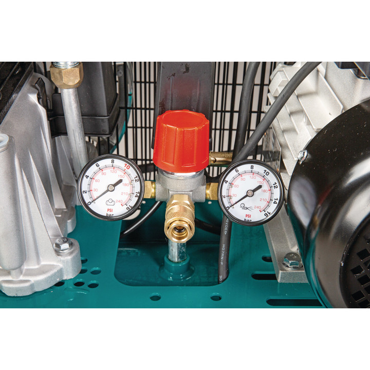 Mobilna sprężarka tłokowa z napędem pasowym