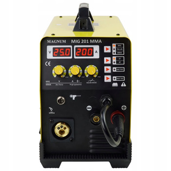 PÓŁAUTOMAT INWERTER MAGNUM MIG 201 MMA 230V, 200A/60%, MB15/3, MMAR, GP25