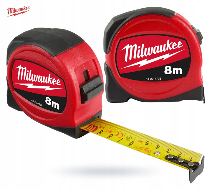 Miara zwijana - taśma miernicza 8 m SLIM S8/25 Milwaukee 48227708
