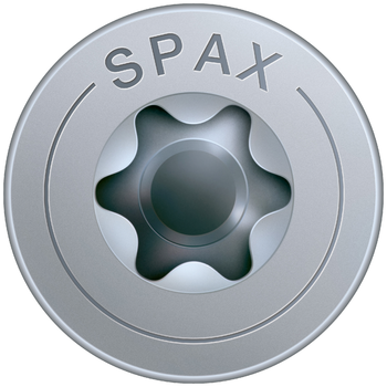 WKRĘT SPECJALISTYCZNY SPAX, ŚR. 5,0 MM, GŁÓWKA PŁASKO-KOBYŁKOWA, GNIAZDO T-STAR PLUS TX20, GWINT CZĘŚCIOWY, SZPIC 4CUT, POWŁOKA ANTYKOROZYJNA WIROX, 150 SZTUK