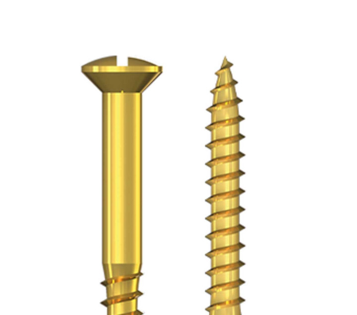 Wkręt mosiężny, 5,0 mm, główka soczewkowa DIN 95, gniazdo płaskie, gwint niepełny, 200 sztuk