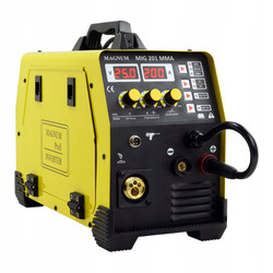 PÓŁAUTOMAT INWERTER MAGNUM MIG 201 MMA 230V, 200A/60%, MB15/3, MMAR, GP25
